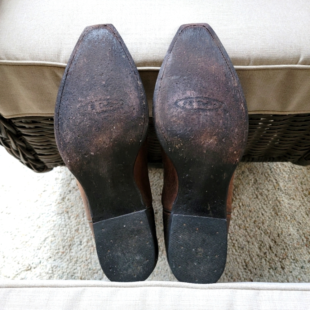 J B Dillon Brown Cross Cowboy Boots - Picture 6 of 11